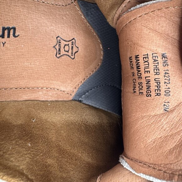 Florsheim Suede Leather Oxford Men's 12 Beige Dress Shoes Wedding Formal Event - Picture 15 of 15